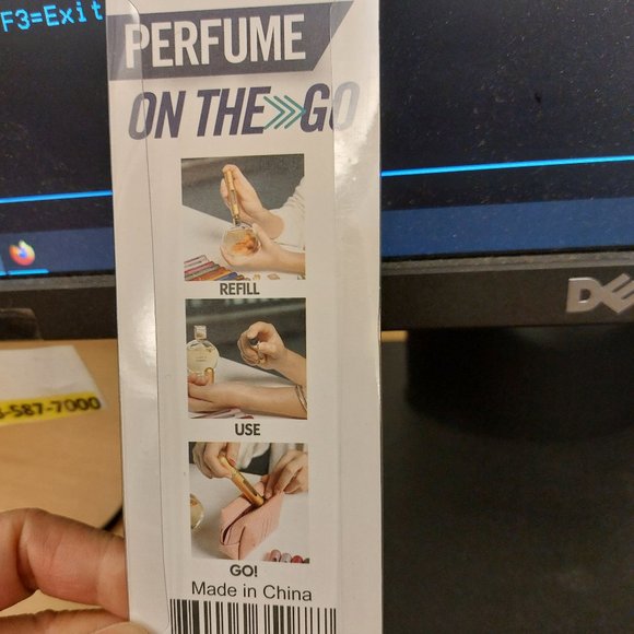 Perfume On The Go Universal Refillable Perfume Atomizer Travel Practical BLUE - Picture 3 of 3